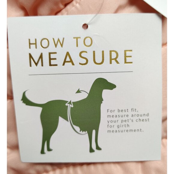 Sportpet Living Dog Size Large Pink Quilted Puffer Pet Winter Jacket - Picture 8 of 8